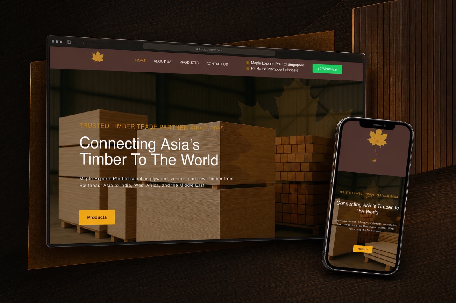 Maple Export website